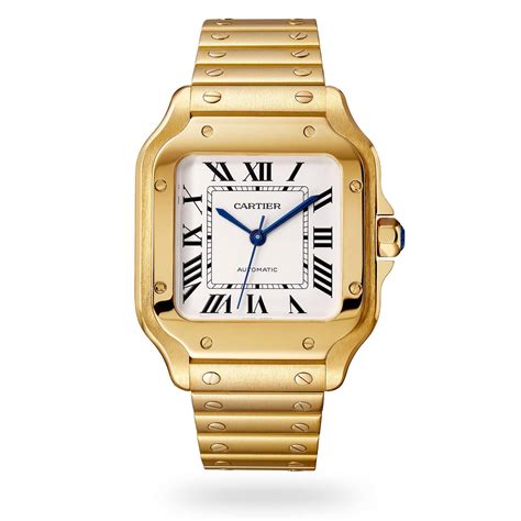 cartier watches in gold.